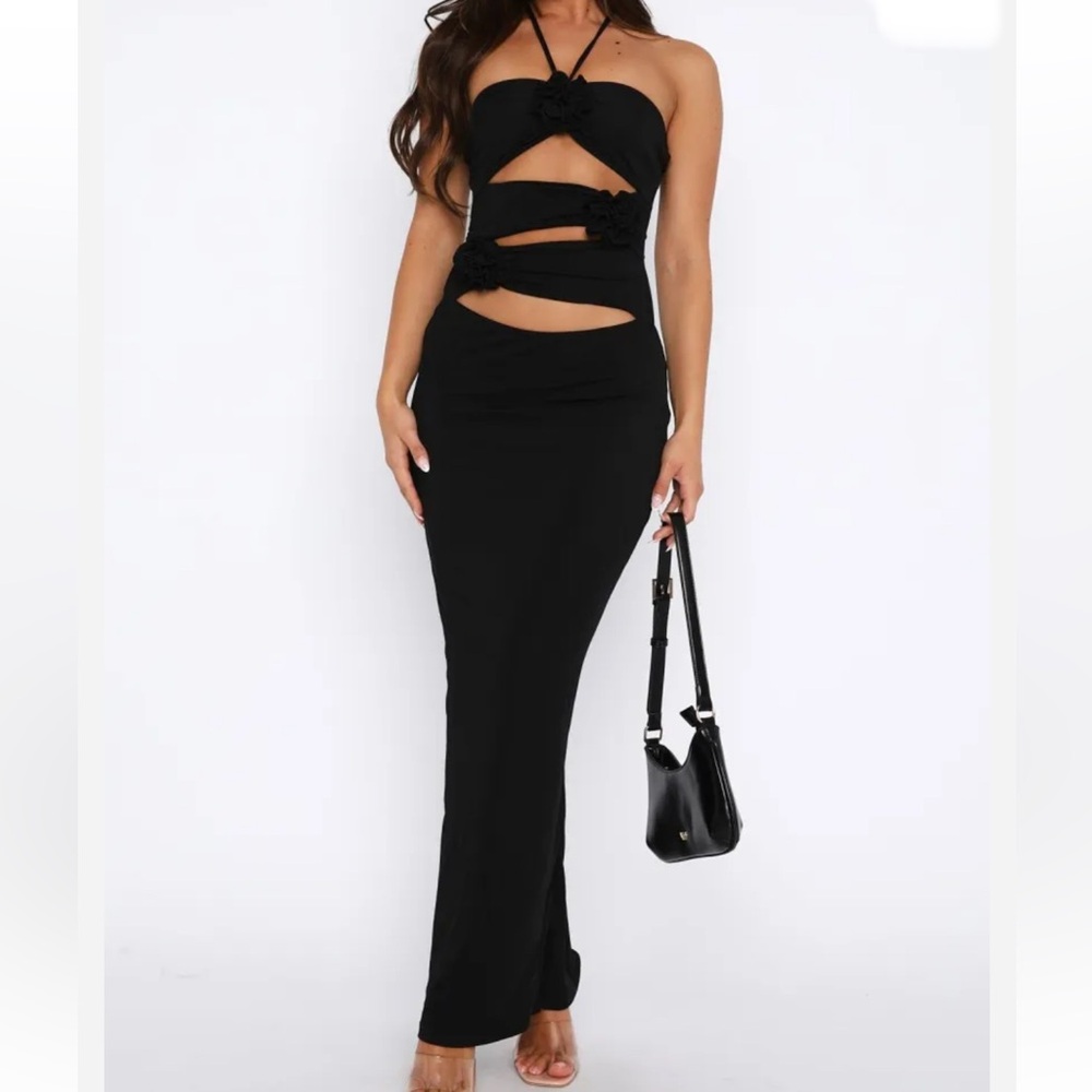 White Fox Boutique What A Girl Wants Maxi Dress Black